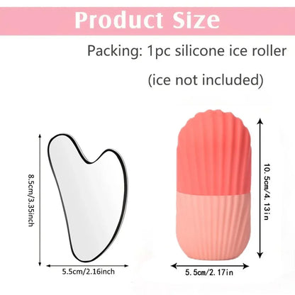 Juego de Rodillos Faciales de Hielo para el Cuidado de la Piel