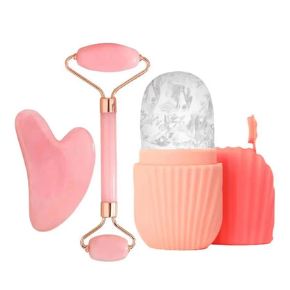 Juego de Rodillos Faciales de Hielo para el Cuidado de la Piel