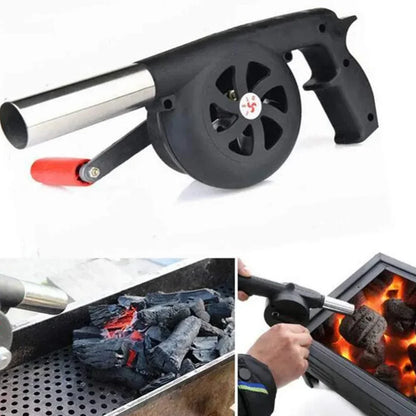 Soplador de mano portátil para barbacoa